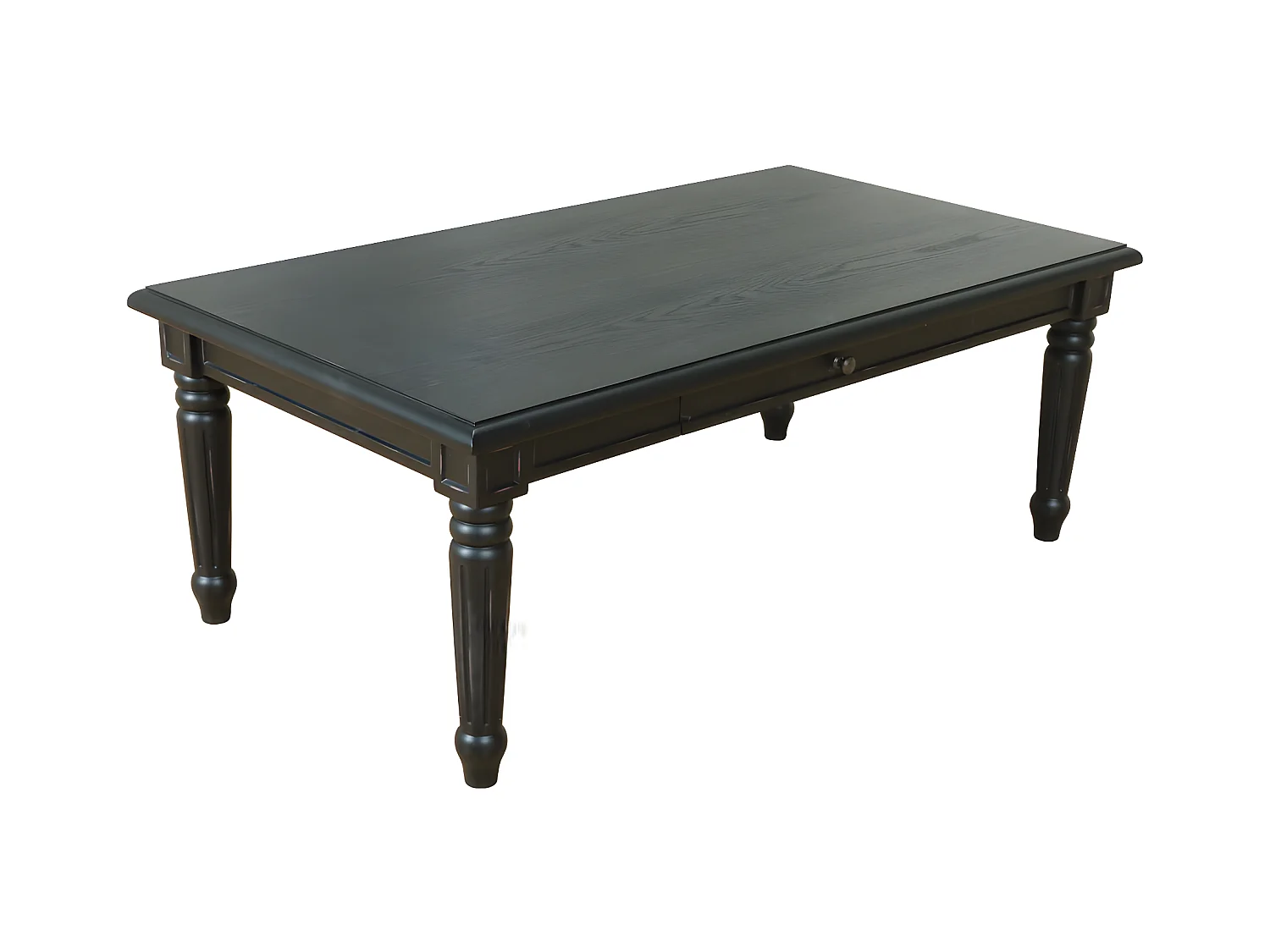 Amaretta Table basse à 2 tiroirs, noir.