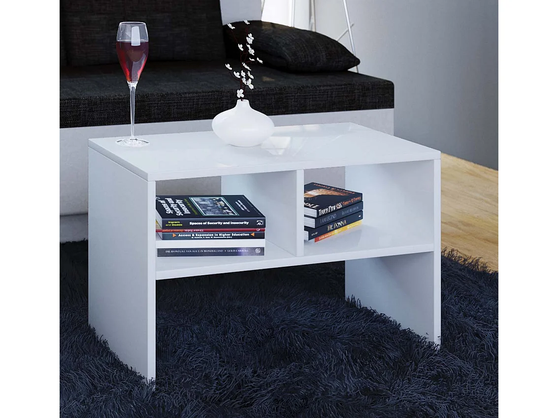 Side table & coffee table Nachto White H. 40 x W. 63 x D. 30 cm