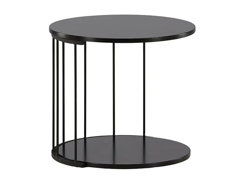 Table Basse Design "Bristol" 50cm Noir
