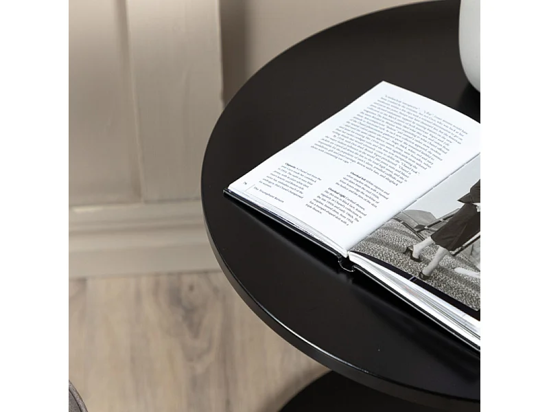 Table Basse Design "Bristol" 50cm Noir