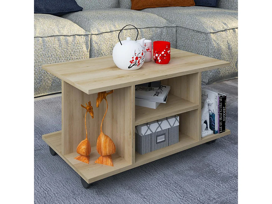 Tavolino imbottito in legno Rolls Findula