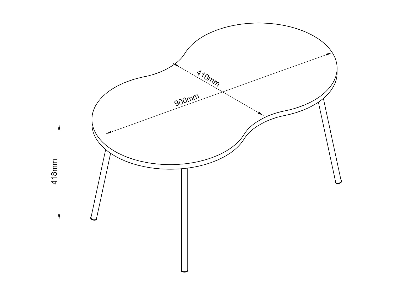 Holz Sofatisch Couchtisch Marmor Mirola