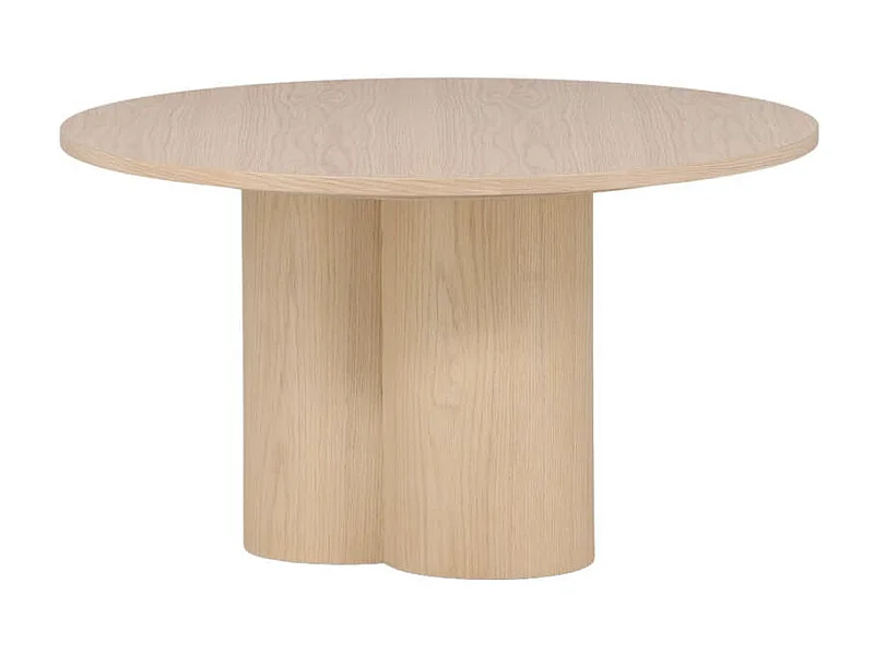 Table Basse Ronde "Olivia" 80cm Naturel