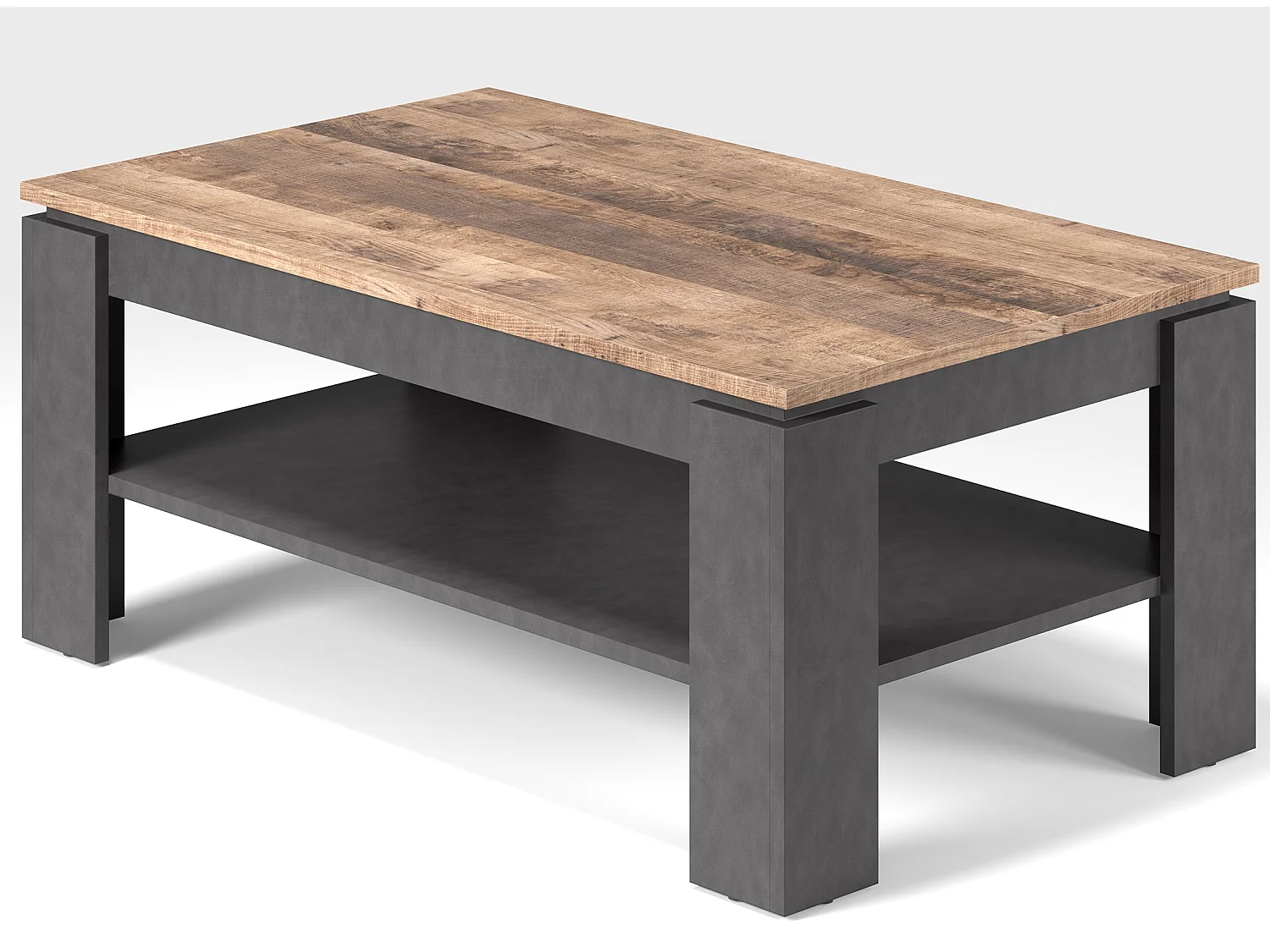 Universal Couchtisch grau Matera dekor, Old Wood dekor.