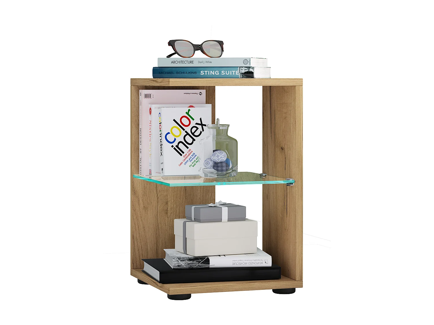 Side table & coffee table Elani Honey oak H. 45 x W. 30 x D. 30 cm