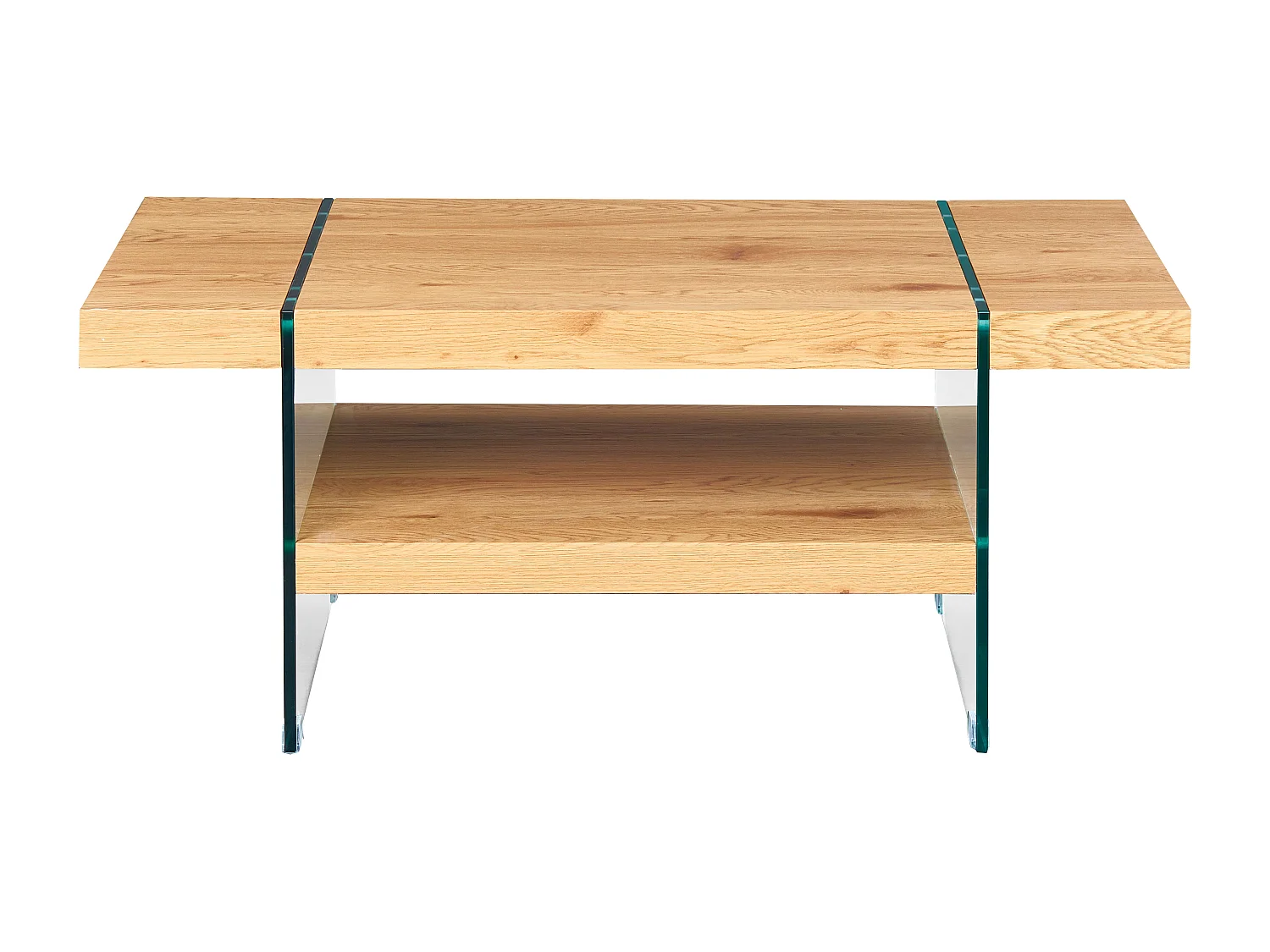 Bensam Table basse, 1 tablette de rangement, imitation chêne sauvage.