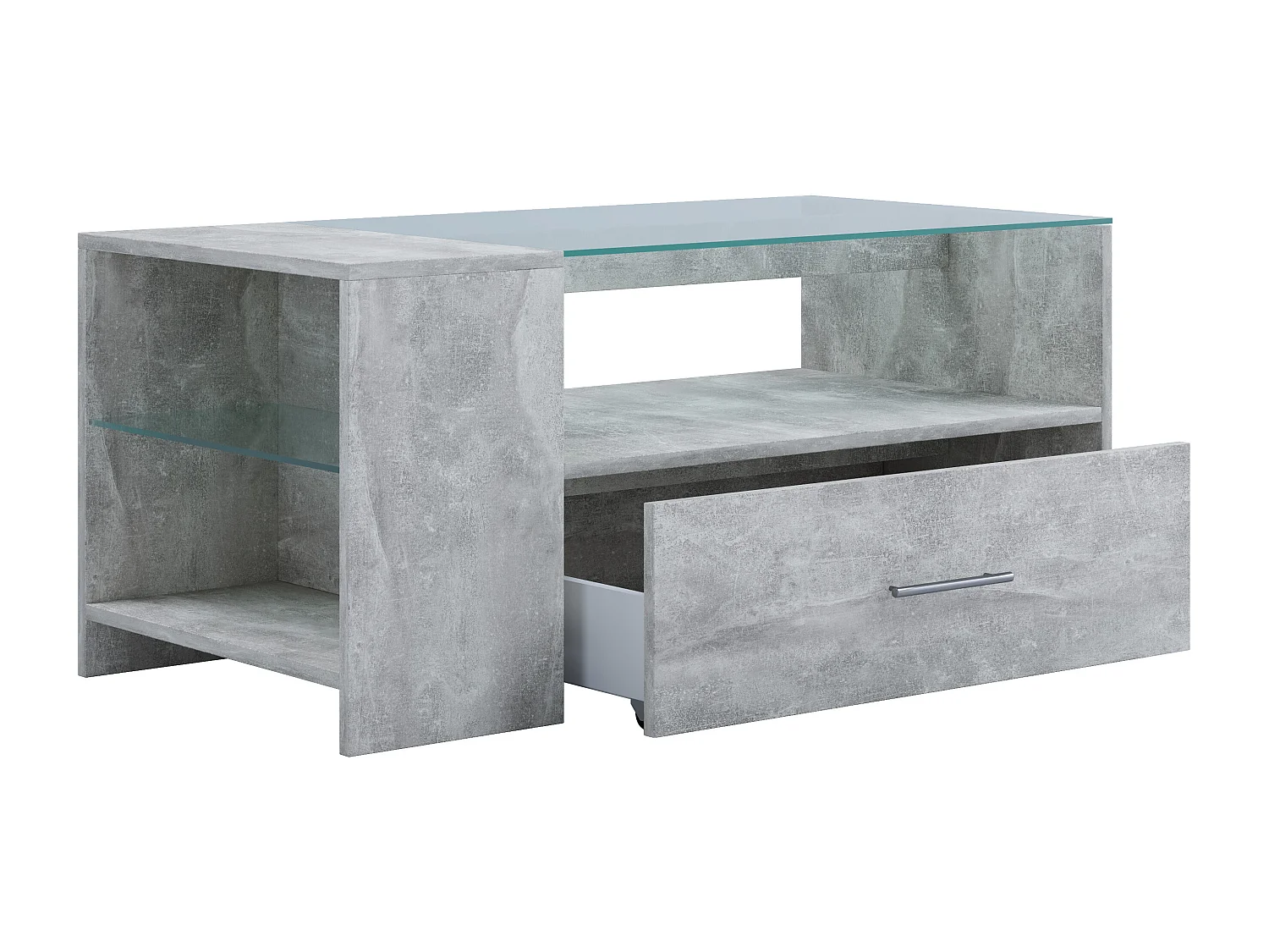 Side table & coffee table Tindala Concrete Optics H. 45 x W. 100 x D. 50 cm