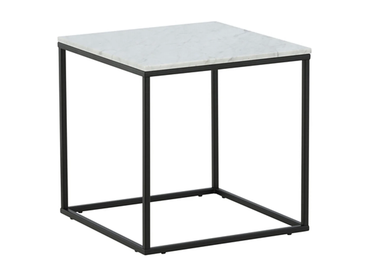 Table Basse en Marbre "Estelle" 50cm Blanc