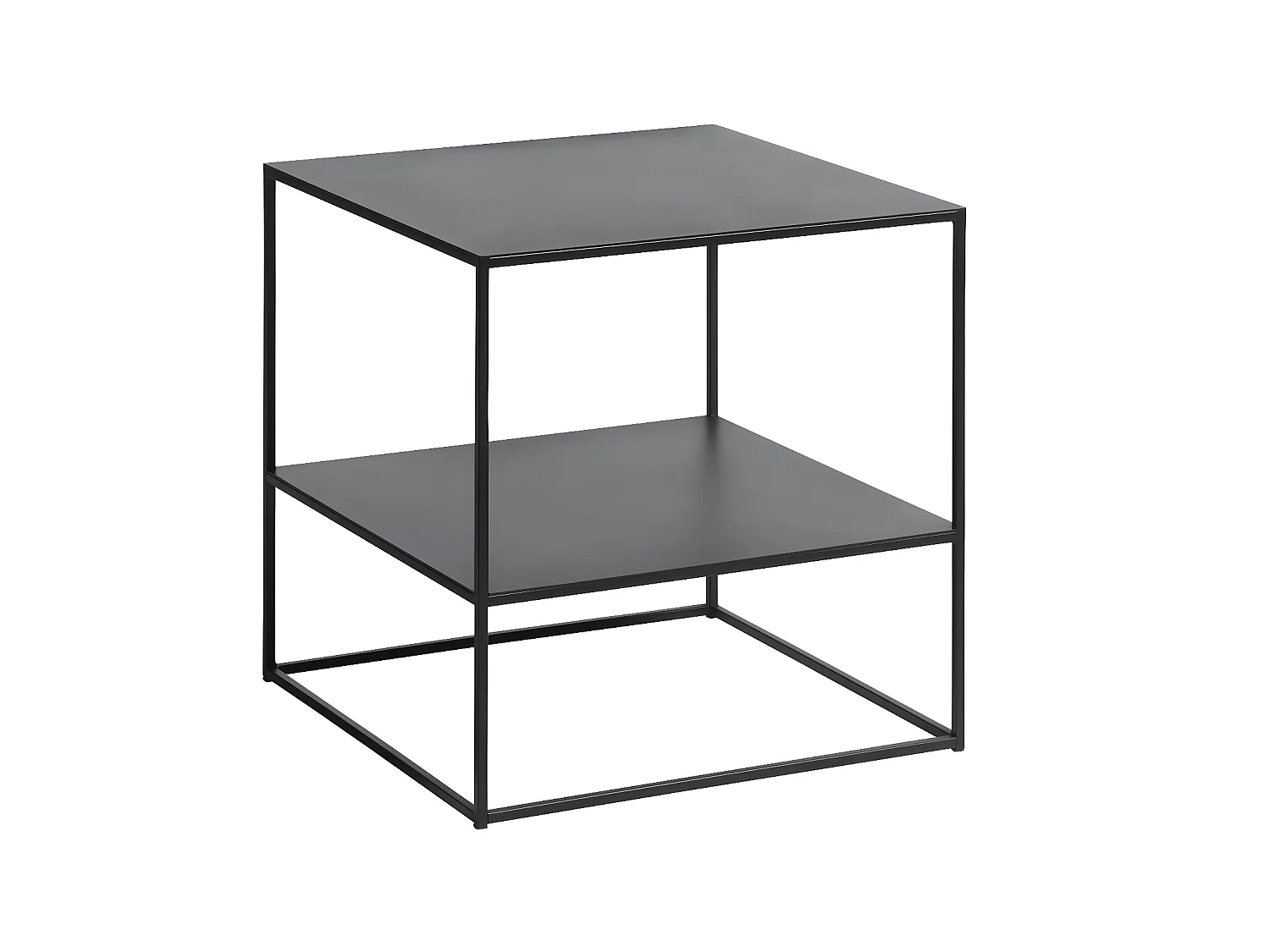 Pebble Table basse 50 x 50 cm, noir.