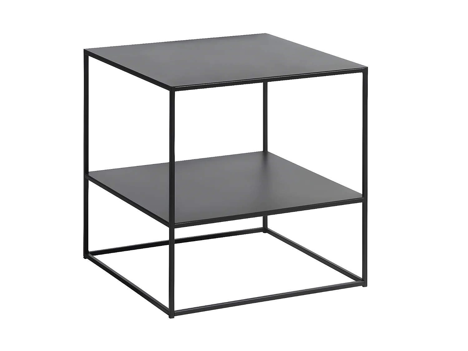 Pebble Table basse 50 x 50 cm, noir.