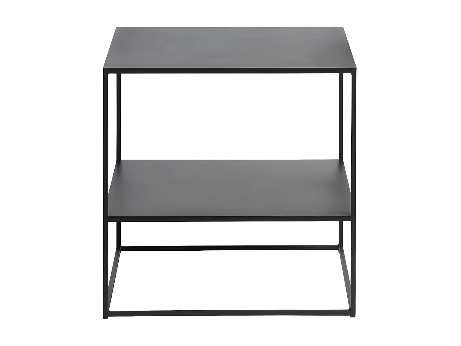 Pebble Table basse 50 x 50 cm, noir.