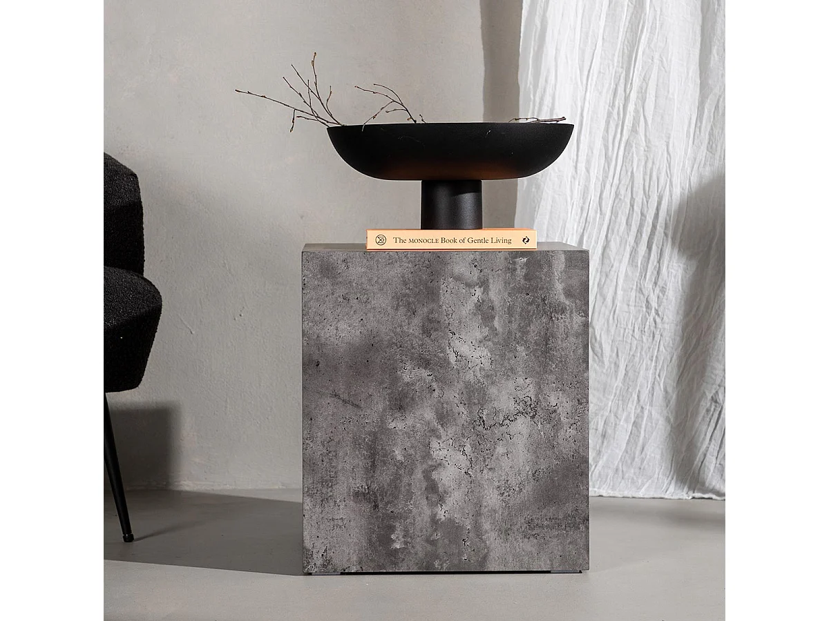 Tavolo angolare York 40x40x45cm grigio scuro.