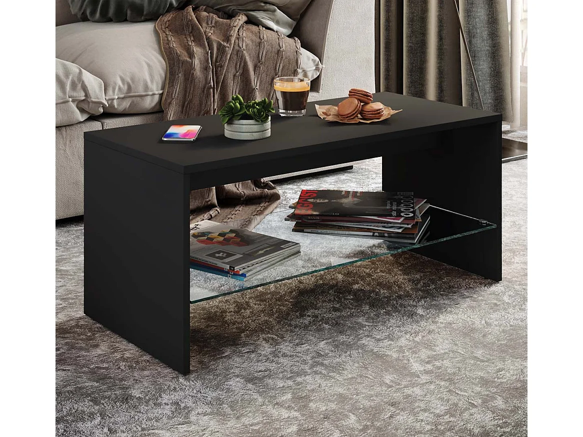 Side table & coffee table Wisal Black H. 40 x W. 90 x D. 40 cm