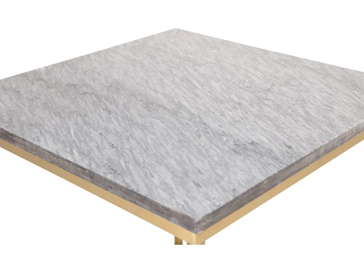 Table Basse en Marbre "Estelle" 50cm Gris