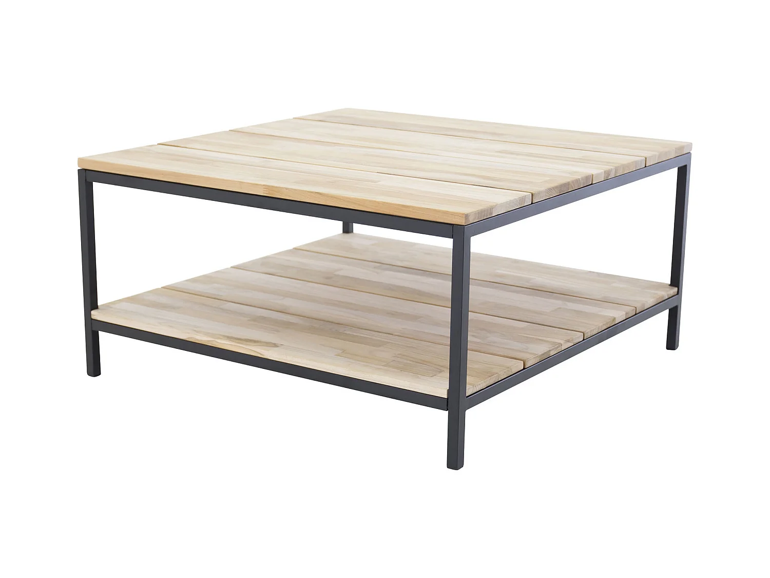 Table Basse en Teck "Cirebon" 80cm Naturel