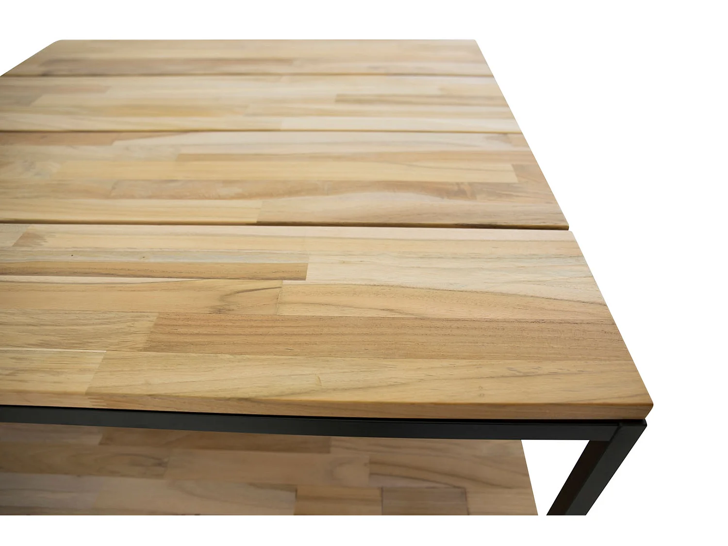 Table Basse en Teck "Cirebon" 80cm Naturel