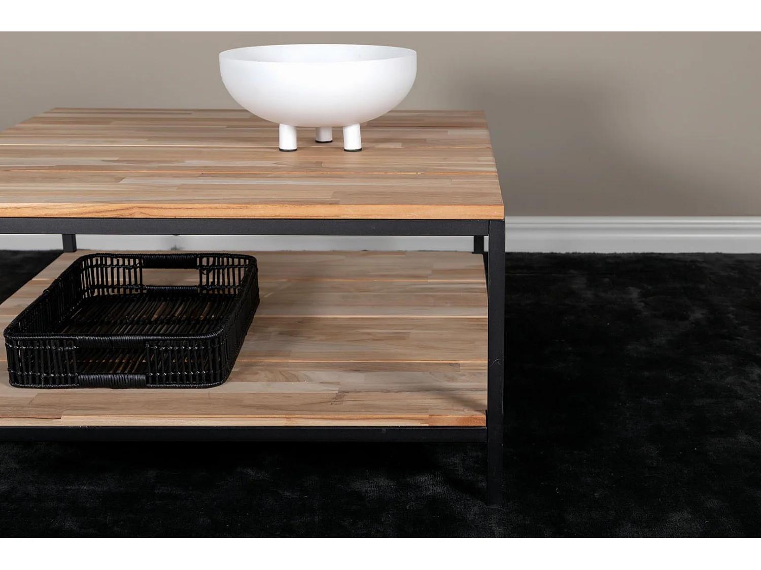 Table Basse en Teck "Cirebon" 80cm Naturel