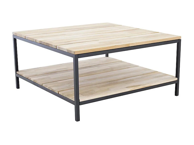 Table Basse en Teck "Cirebon" 80cm Naturel