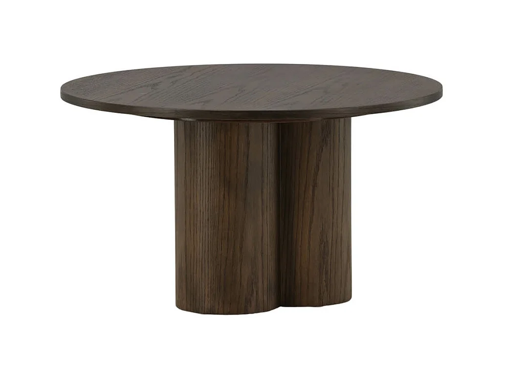 Table Basse Ronde "Olivia" 80cm Marron