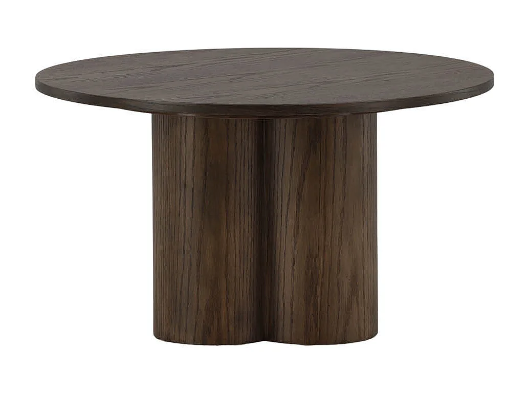 Olivia table basse ⌀80cm marron.