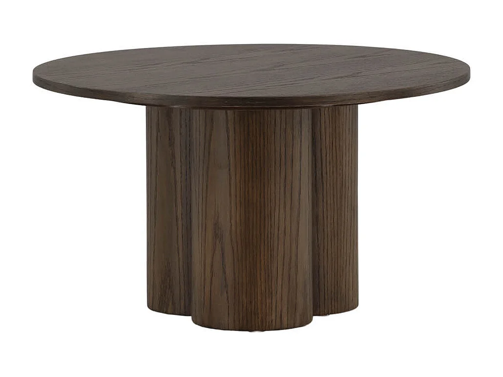 Olivia table basse ⌀80cm marron.