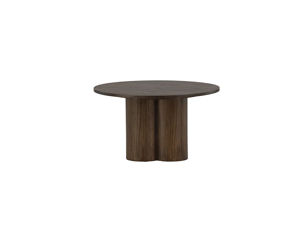 Olivia salontafel Ø80cm bruin.