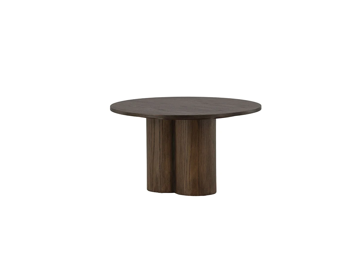 Olivia salontafel Ø80cm bruin.