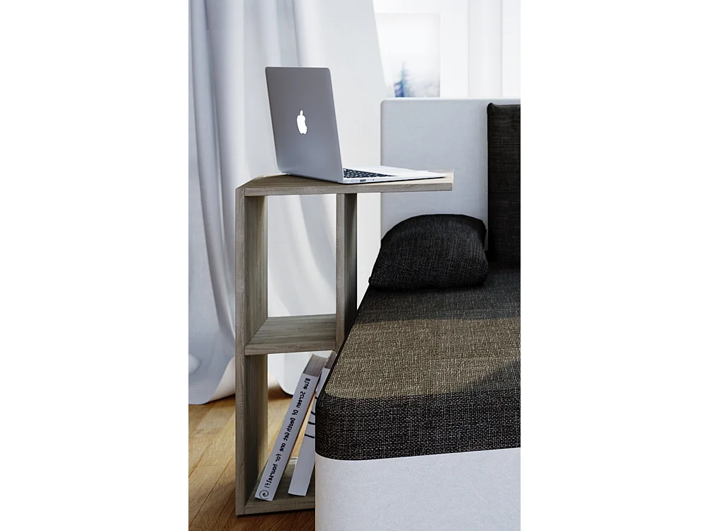 Side table & coffee table Nachto Sonoma oak (Sägerau) H. 63 x W. 40 x D. 30 cm