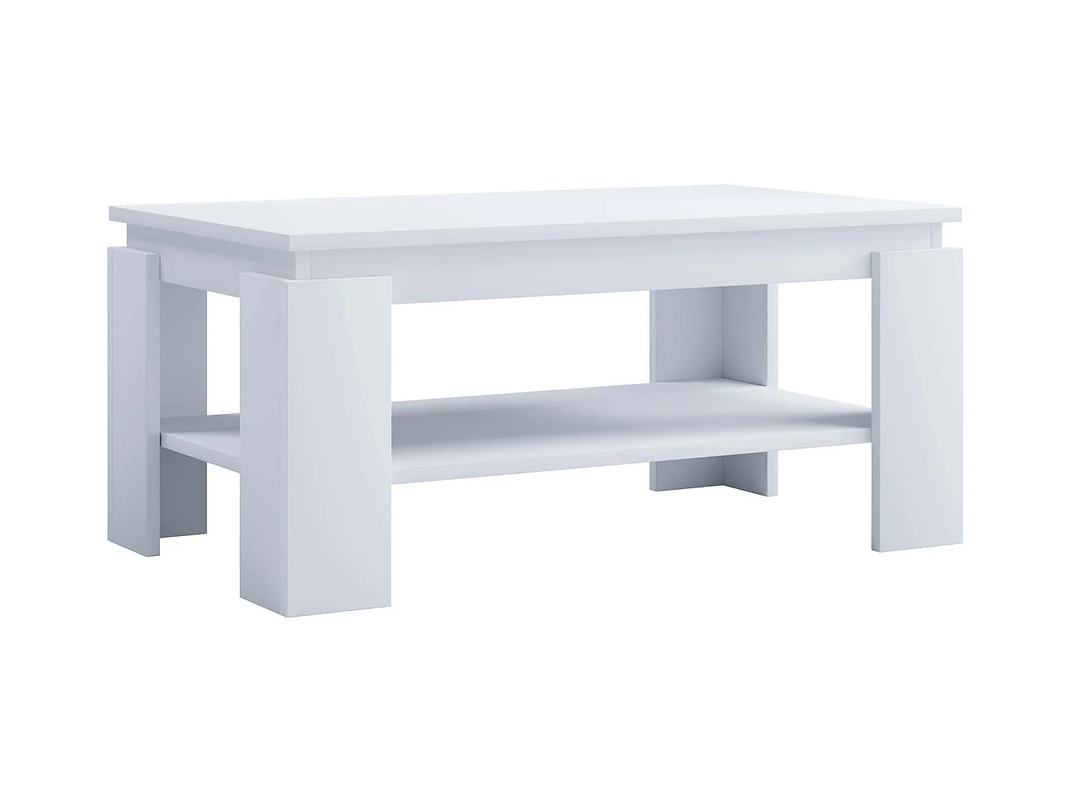 Side table & coffee table Rolas White H. 41 x W. 90 x D. 53cm