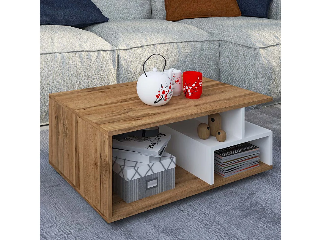Holz Sofatisch Couchtisch Wohnzimmertisch Sulas
