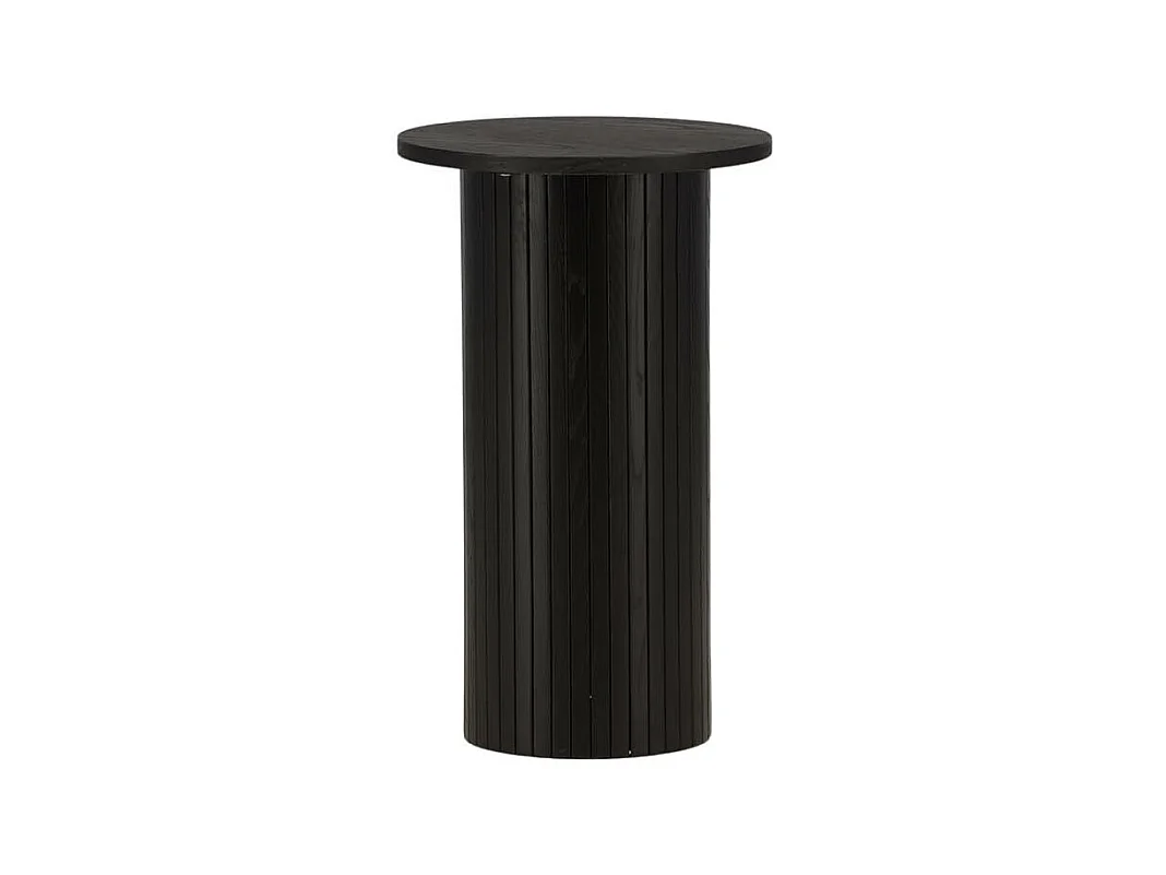 Bianca bijzettafel Ø40cm zwart.
