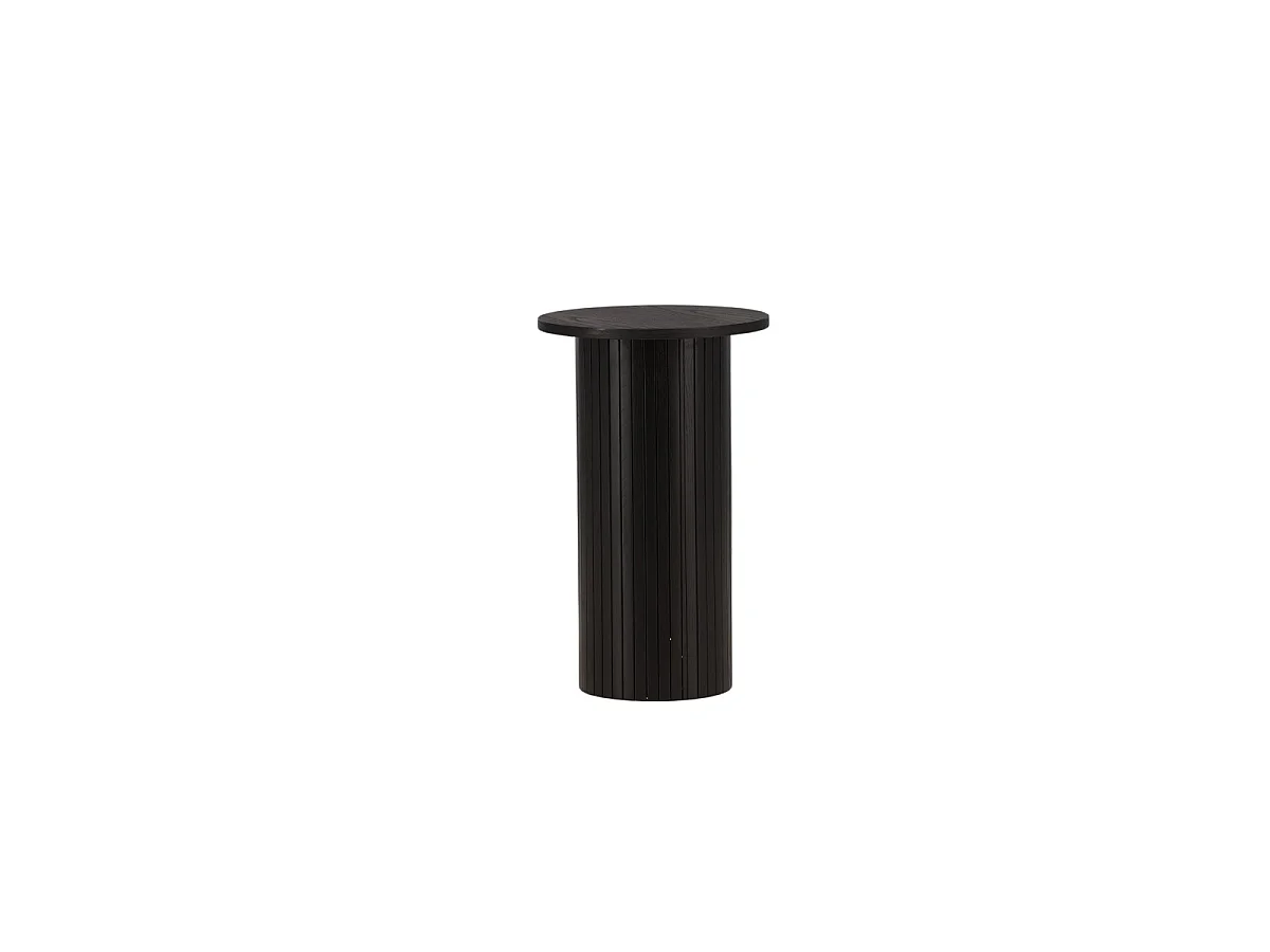 Bianca bijzettafel Ø40cm zwart.