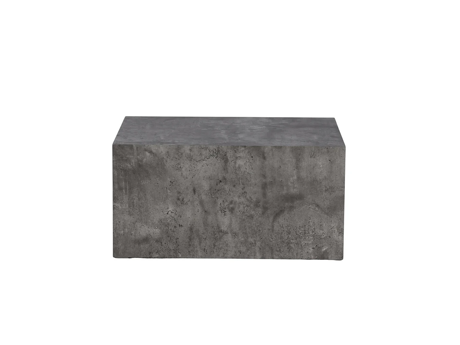 Table Basse Imitation Marbre "York" 80cm Gris Foncé