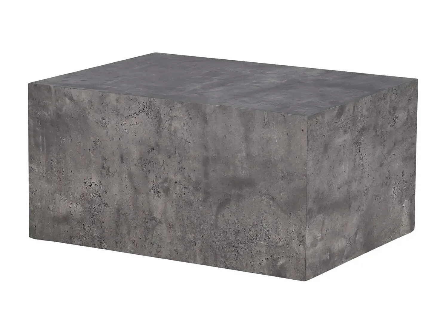 Table Basse Imitation Marbre "York" 80cm Gris Foncé