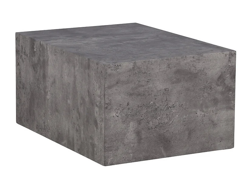 Table Basse Imitation Marbre "York" 80cm Gris Foncé