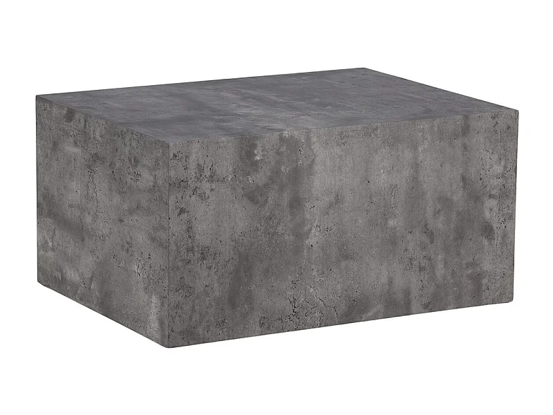 Table Basse Imitation Marbre "York" 80cm Gris Foncé