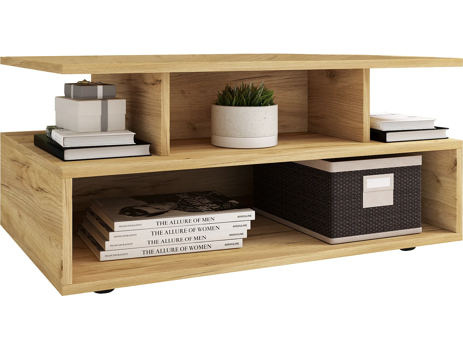 Side table & coffee table Esila Honey oak Dimensions approx. H. 40 x W. 80 x D. 50 cm