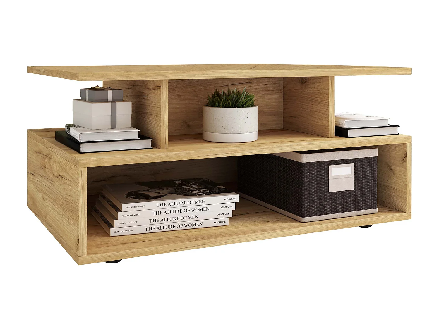 Side table & coffee table Esila Honey oak Dimensions approx. H. 40 x W. 80 x D. 50 cm