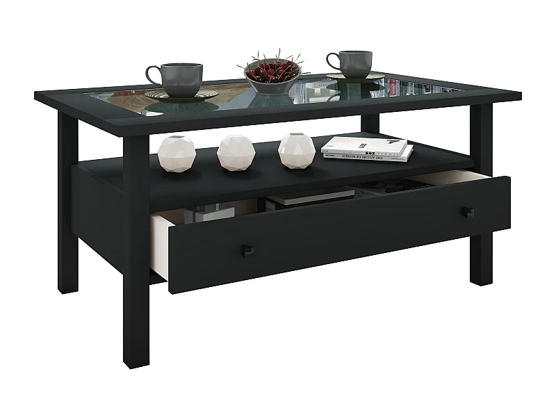 Side table & coffee table Lingis Black H. 42 x W. 90 x D. 54 cm