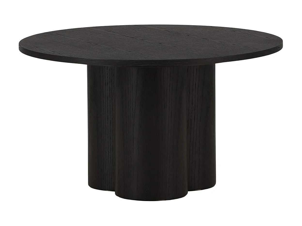 Table Basse Ronde "Olivia" 80cm Noir