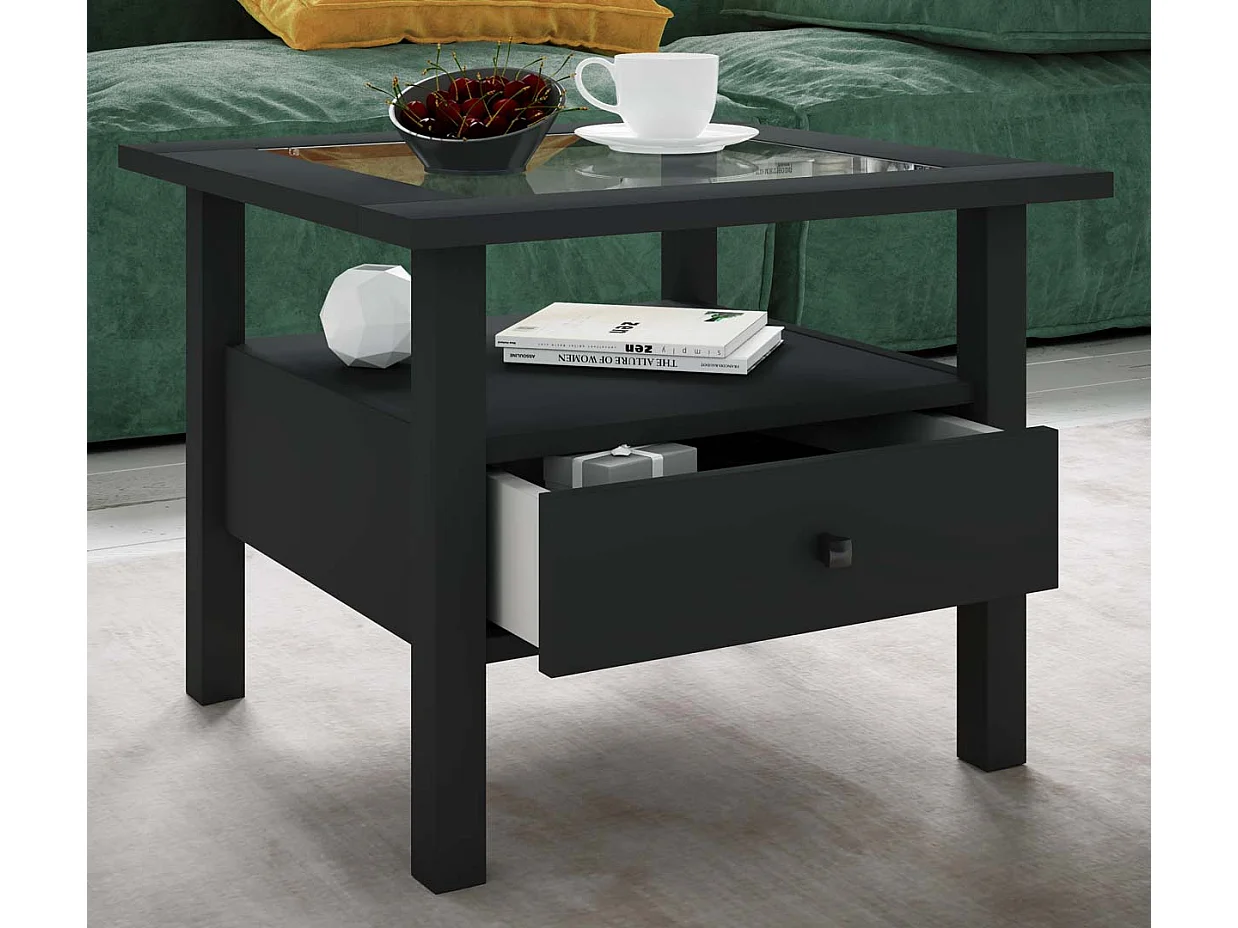 Side table & coffee table Lingis Black H. 42 x W. 54 x D. 54 cm