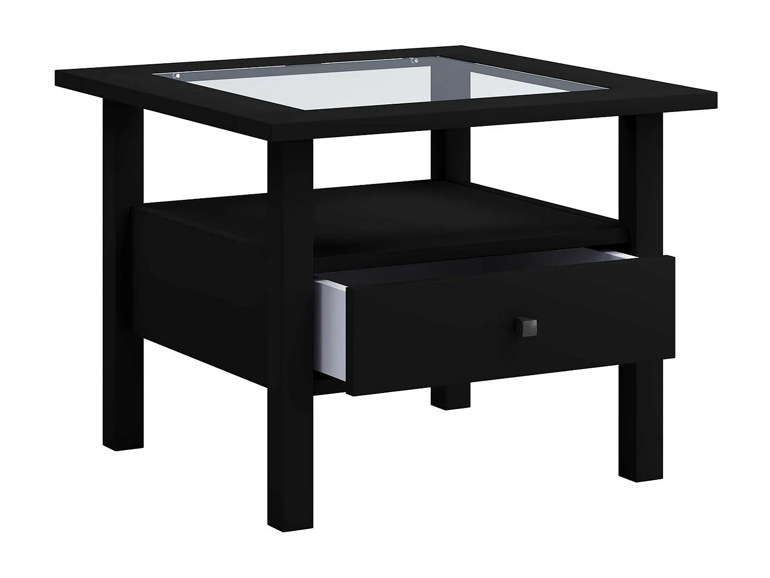 Side table & coffee table Lingis Black H. 42 x W. 54 x D. 54 cm