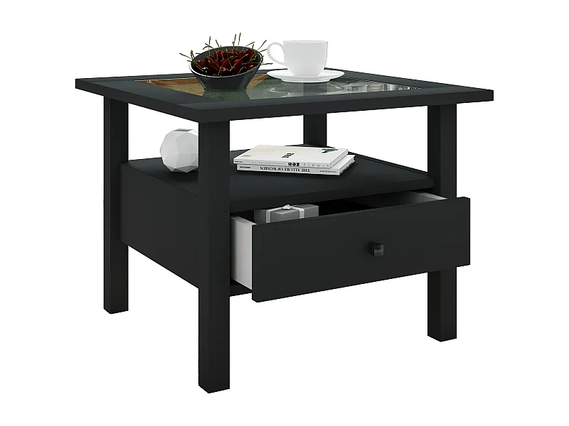 Side table & coffee table Lingis Black H. 42 x W. 54 x D. 54 cm