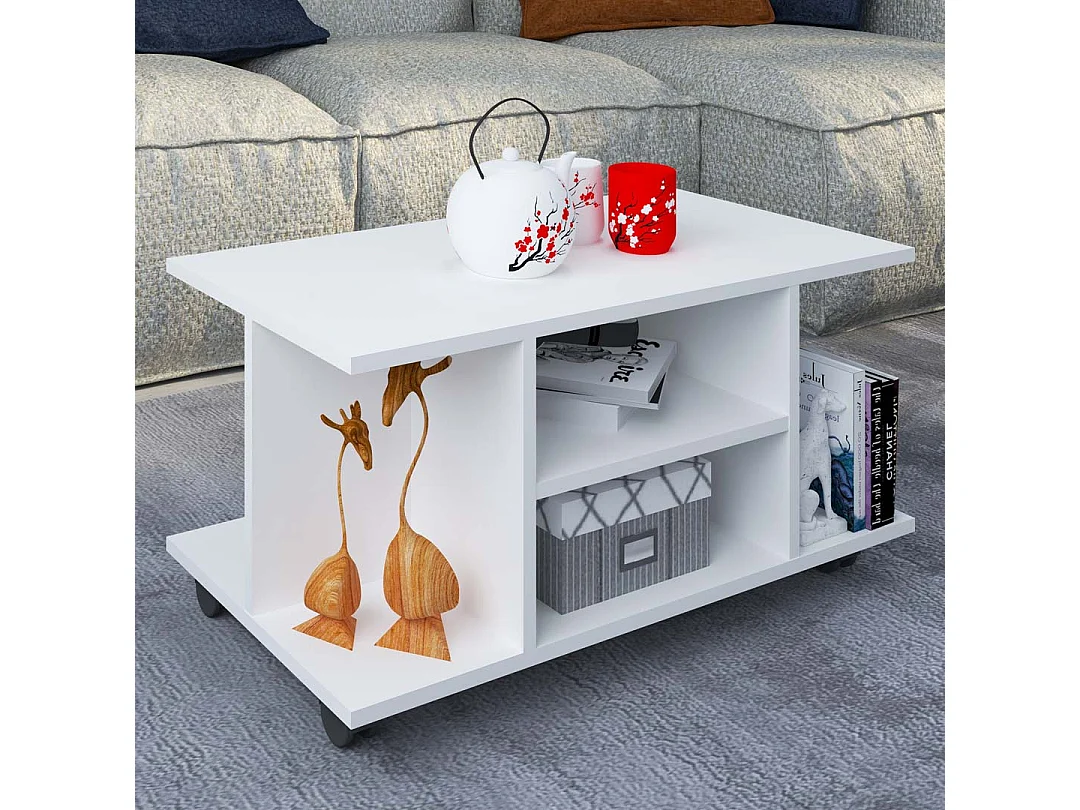 Wooden Sofabed Coffee Table Rolls Findula - opinie, recenzje użytkowników, ekspertów, porównanie cen. - alaTest.pl