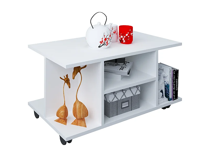 Side table & coffee table Findula White H. 40 x W. 80 x D. 40 cm