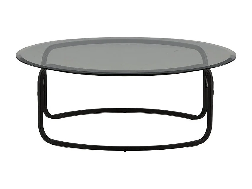 Lomma salontafel Ø110cm zwart, glas.