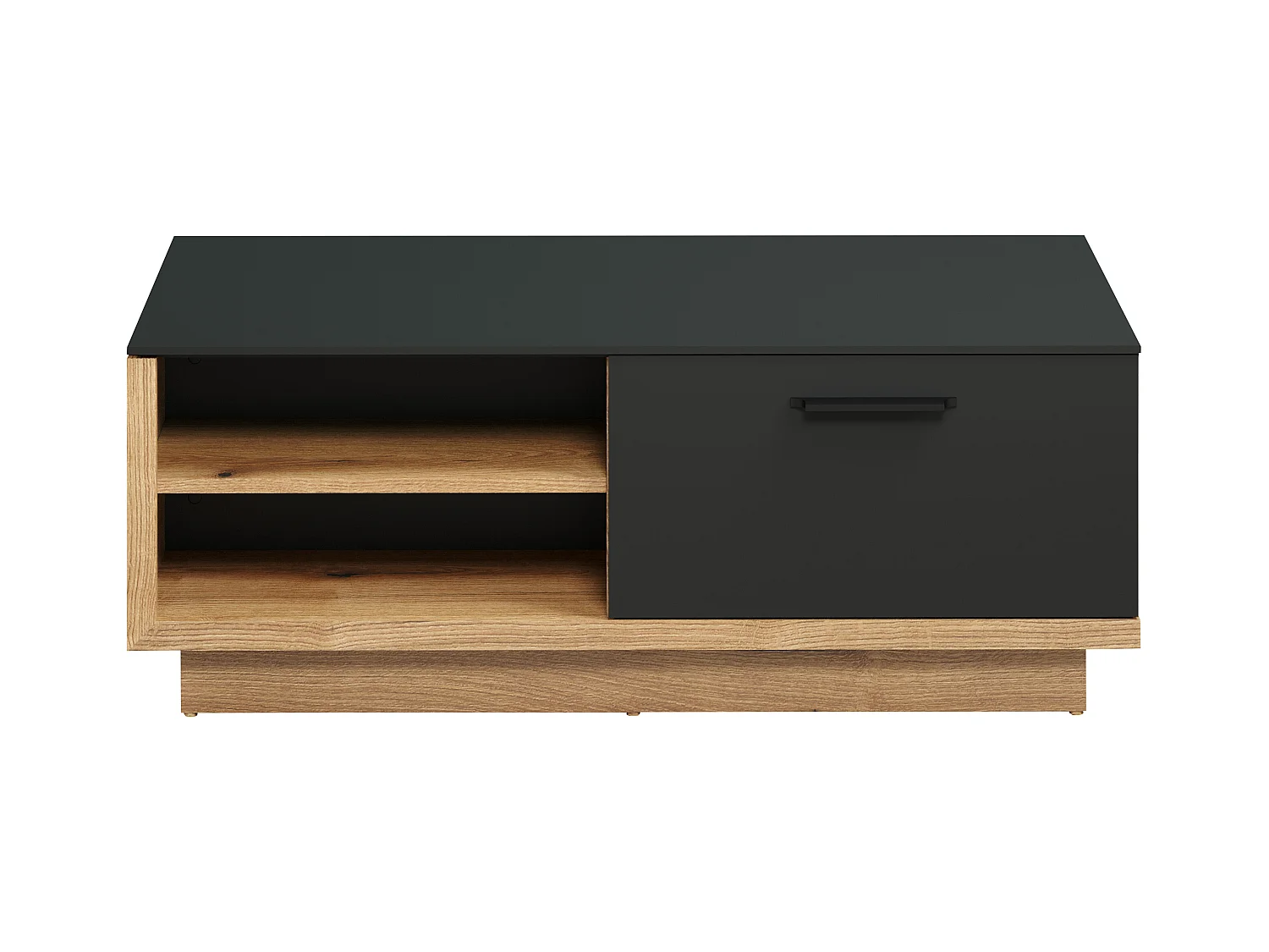 Table basse en gris et chêne Evoke Lunix 110cm