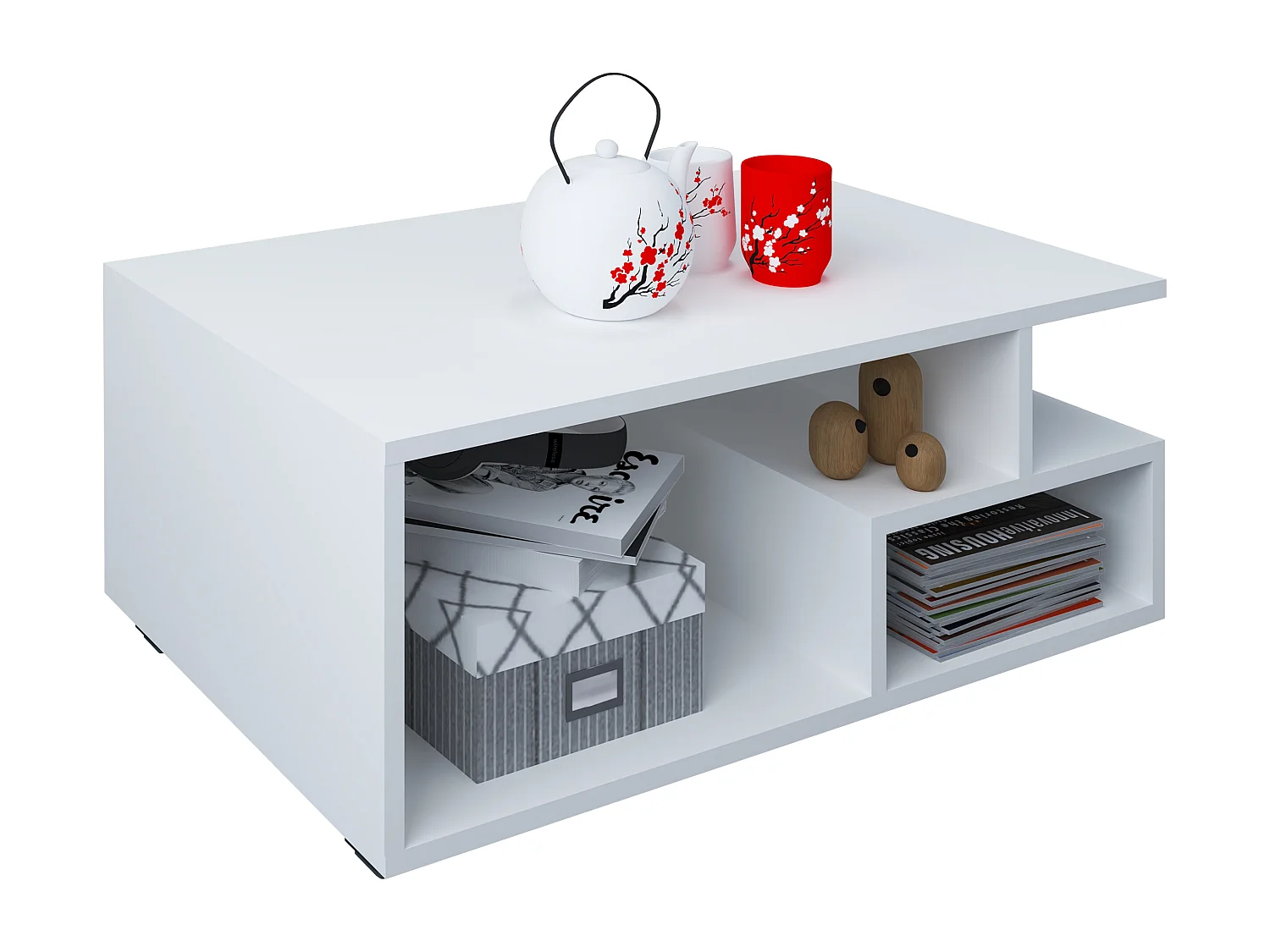 Side table & coffee table Sulas White H. 40 x W. 80 x D. 50 cm