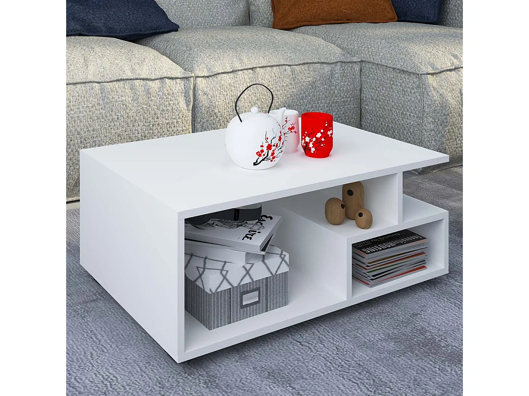 Side table & coffee table Sulas White H. 40 x W. 80 x D. 50 cm