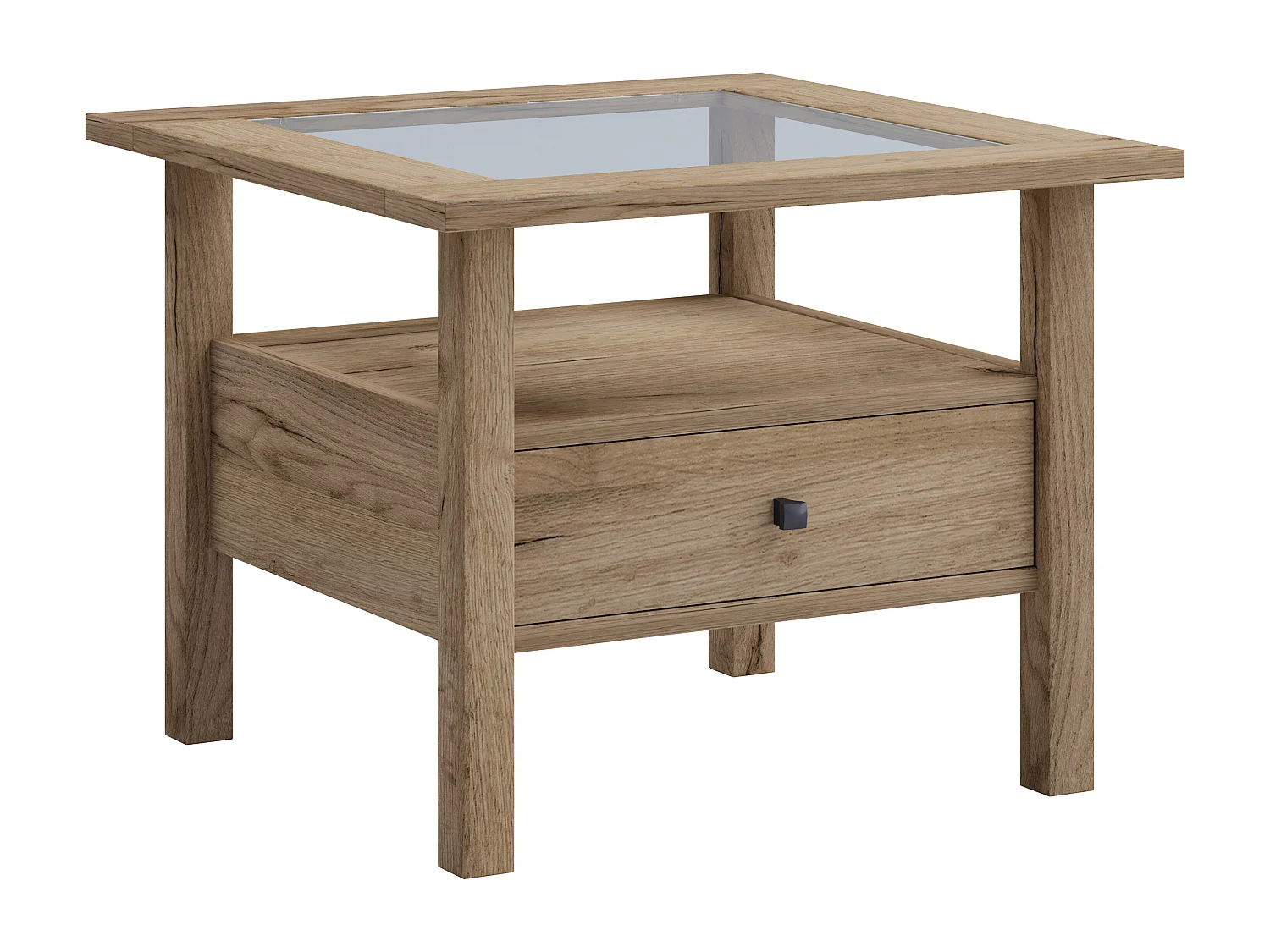 Side table & coffee table Lingis Honey oak H. 42 x W. 54 x D. 54 cm